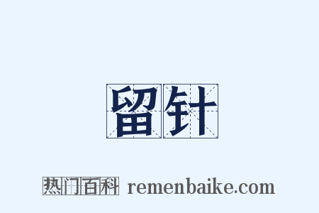 留针是什么意思的图片